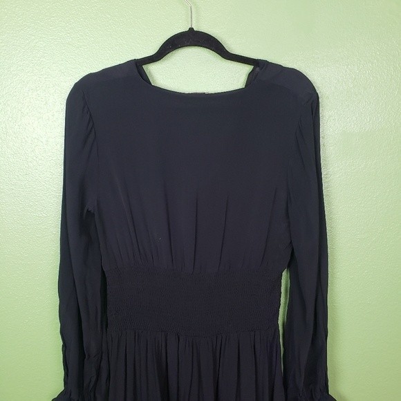 Women's NWT Black Short Viscose Dress By Timo size Medium - Picture 8 of 13